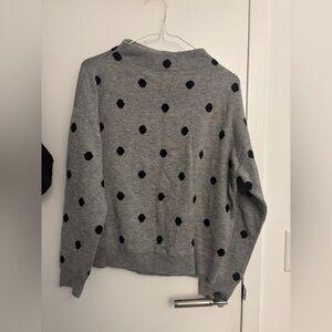 Gray Polka Dot Sweater
